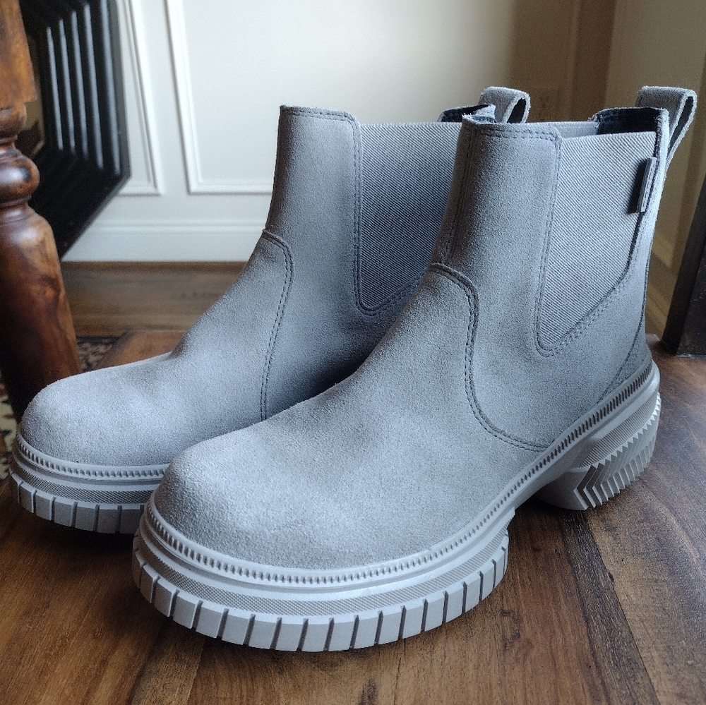 Sorel Gray Ona Ave Suede Waterproof Boots Size 8 - Picture 5 of 11
